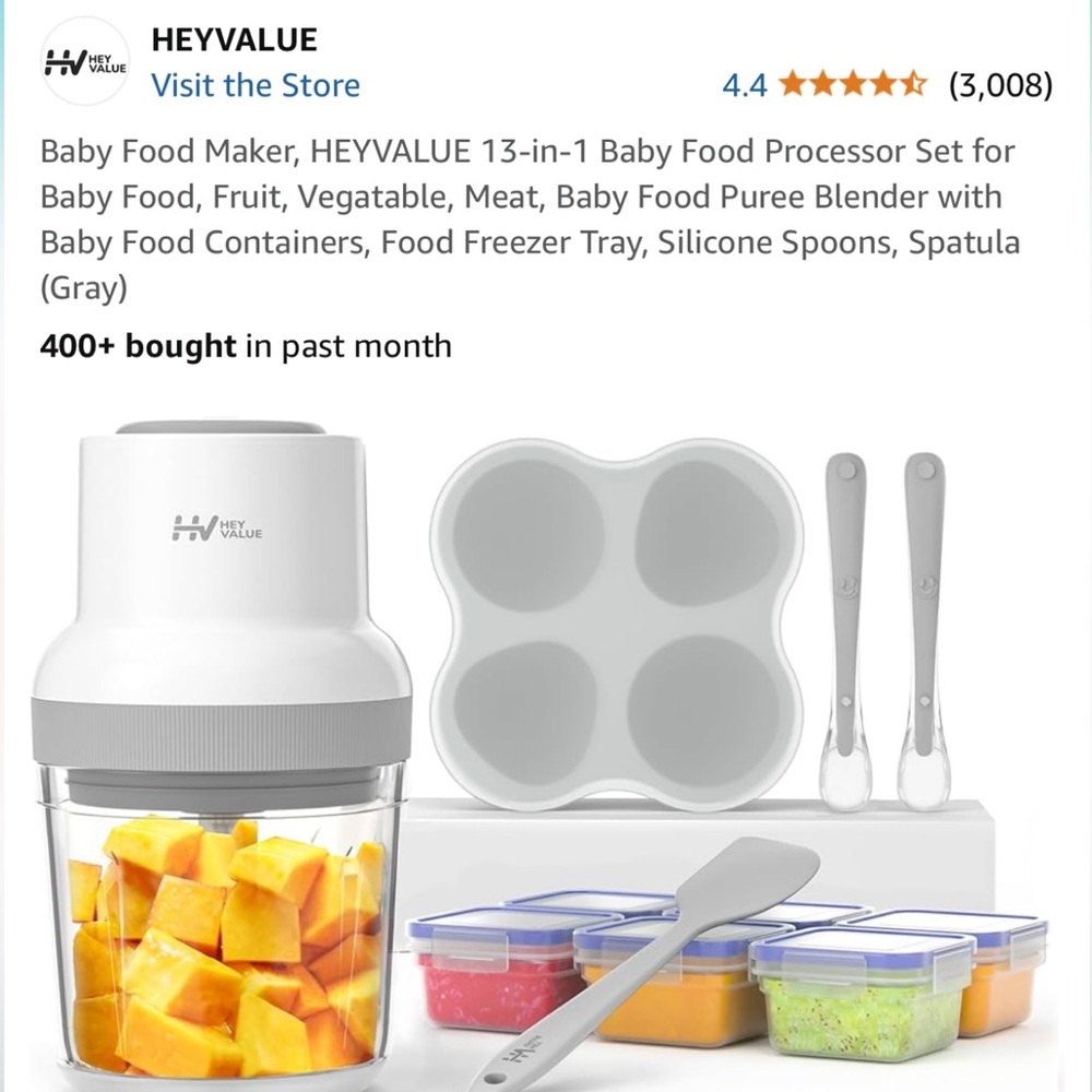 Baby Food Maker - Gray